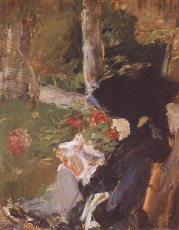 Edouard Manet Manet-s Mother in the Garden at Bellevue oil painting picture